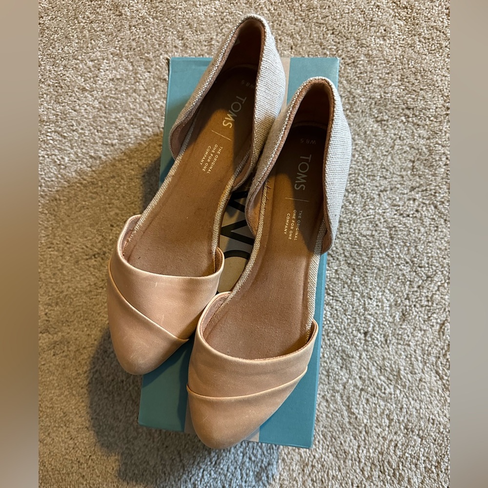 TOMS Jutti D’Orsay Tan Flats